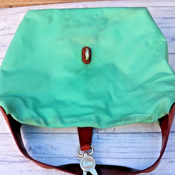 Dooney & Bourke Nylon Logo Hobo Shoulder Bag Green - Picture 4 of 15